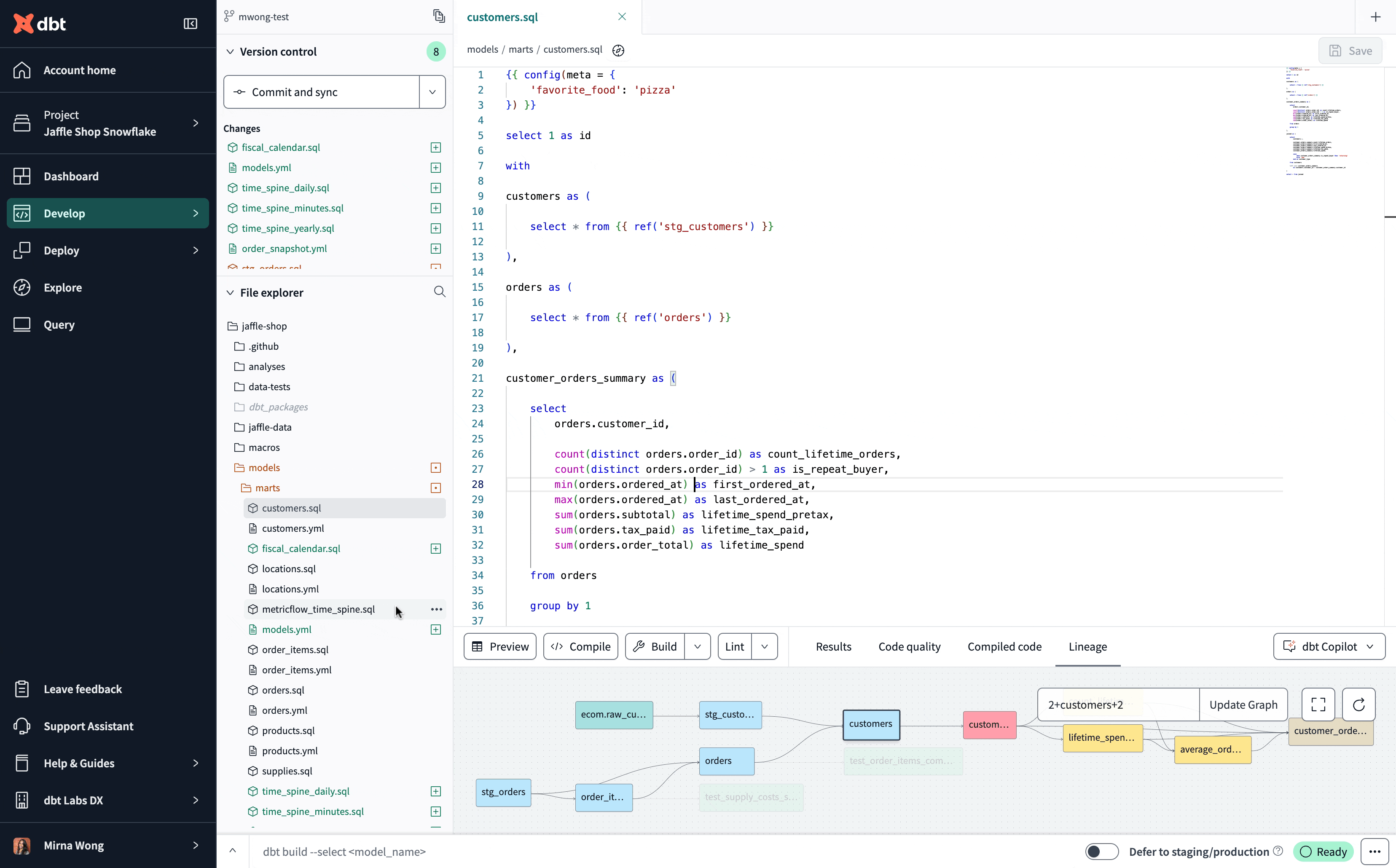 Create a support ticket in dbt Create a support ticket in dbt